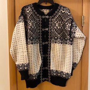 Dale of Norway Fair Isle Nordic Wool Cardigan M